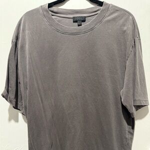 COS Oversized Gray Short Sleeve Tee with Crew Neck